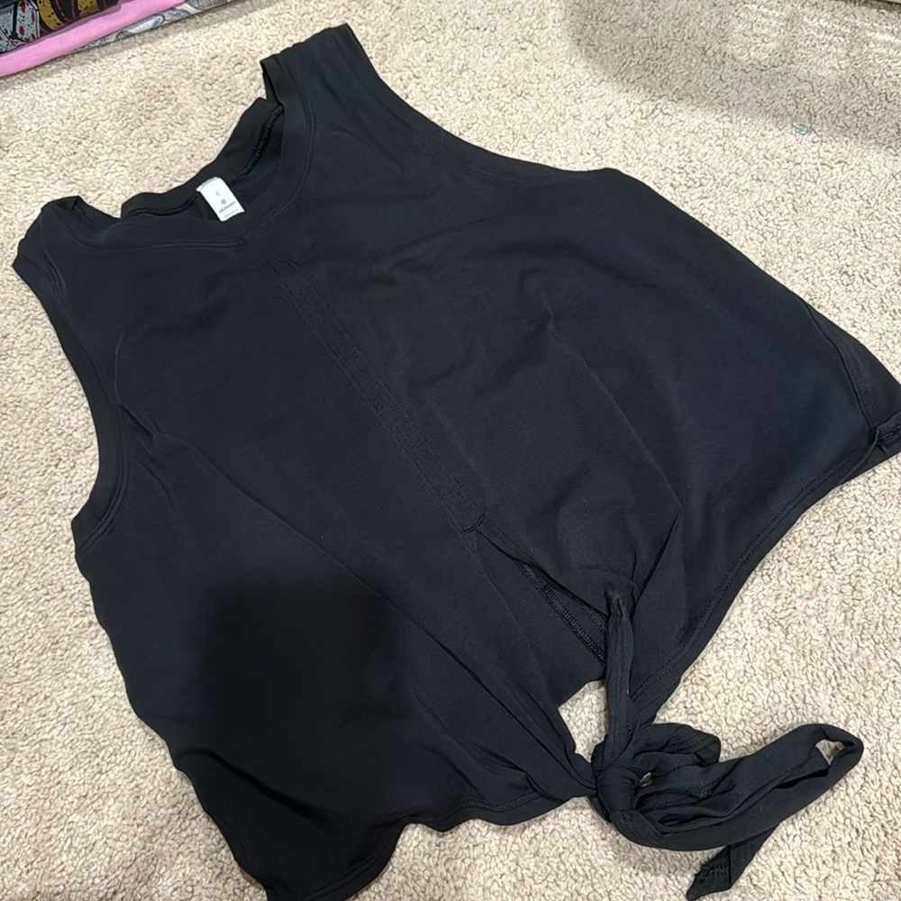 Lululemon black tie tank top